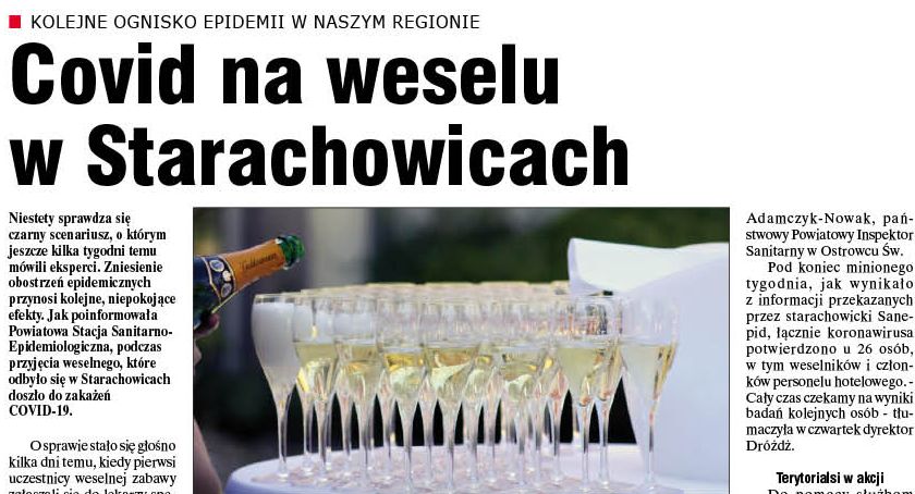 Echa zabawy weselnej, która odbyła się w Starachowicach. Są nowe przypadki zakażenia 
