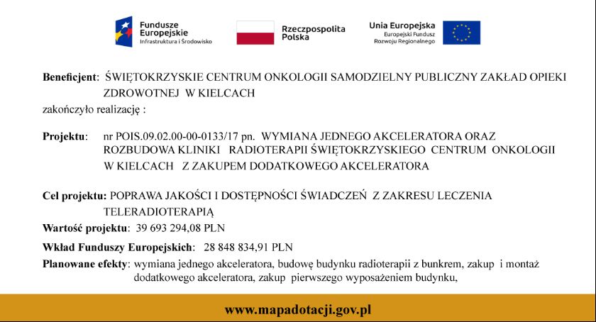 Ogłoszenie Świętokrzyskiego Centrum Onkologii