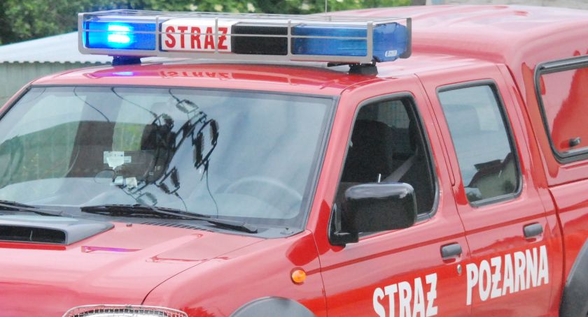 Skuter w ogniu. Na drodze między Starachowicami a Tychowem Starym