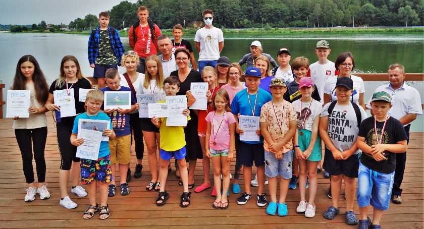 Tor przeszkód na zakończenie szkółki kajakarskiej
