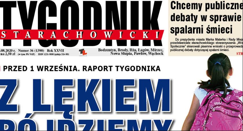 Dziś poniedziałek. TYGODNIK STARACHOWICKI już w sprzedaży. Zapraszamy do lektury...
