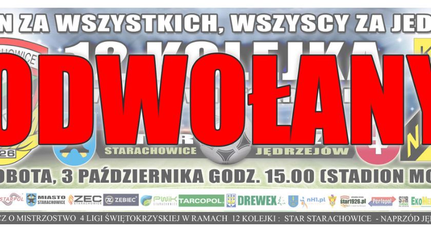 PILNE: sobotni mecz Staru Starachowice odwołany. Wszystko przez koronawirusa