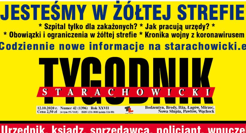 Poniedziałek! Nowe wydanie TYGODNIKA STARACHOWICKIEGO już w kioskach i dobrych sklepach
