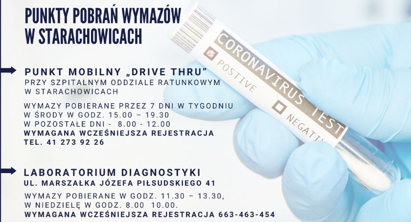 Ważne informacje dla osób skierowanych do badania na obecność COVID-19. Gdzie pobiorą wymaz?