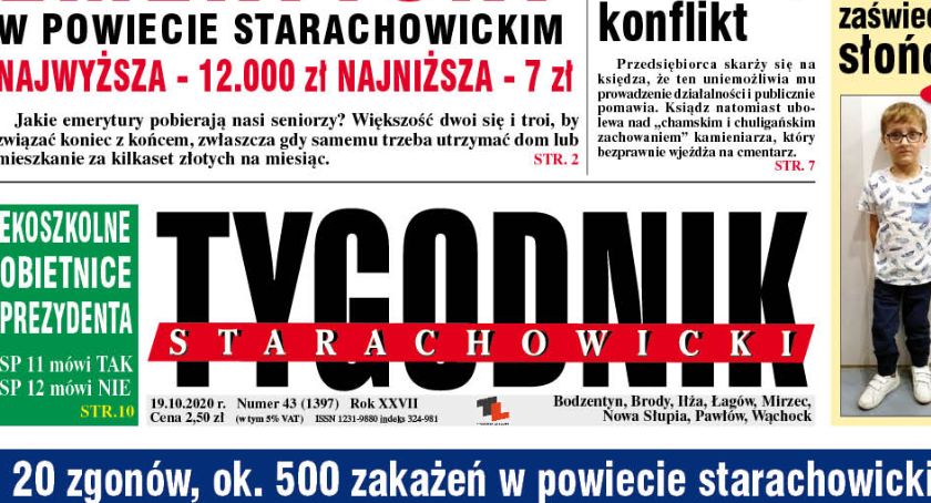 Poniedziałek! Dziś nowe wydanie TYGODNIKA STARACHOWCKIEGO. Zobacz o czym piszemy...