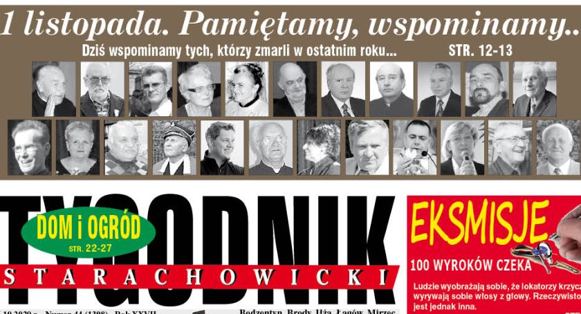 Pniedziałek. Od dziś w sprzedaży najnowsze wydanie TYGODNIKA STARACHOWCKIEGO.