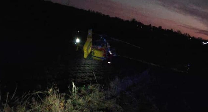Śmigłowiec lądował na polu. Po nagłym zatrzymaniu krążenia [ZDJĘCIA]