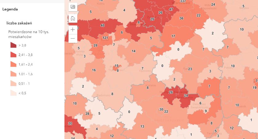 Raport. 196 osób na kwarantannie w powiecie