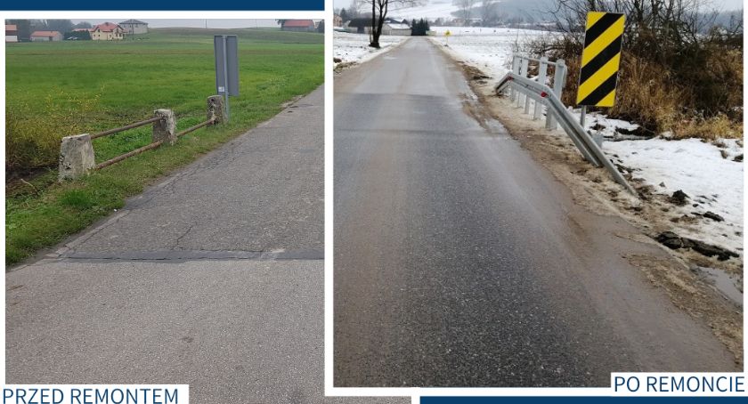 Nowe bariery na moście w Tarczku