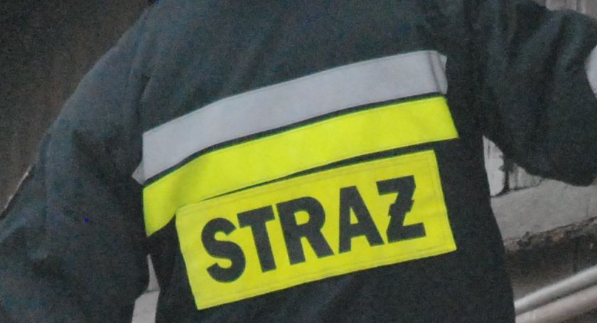 Niebezpieczny przewód. Strażacy i pogotowie energetyczne w akcji 