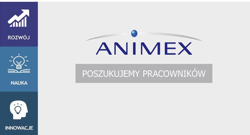 Animex poszukuje pracowników w różnych gałęziach specjalizacji