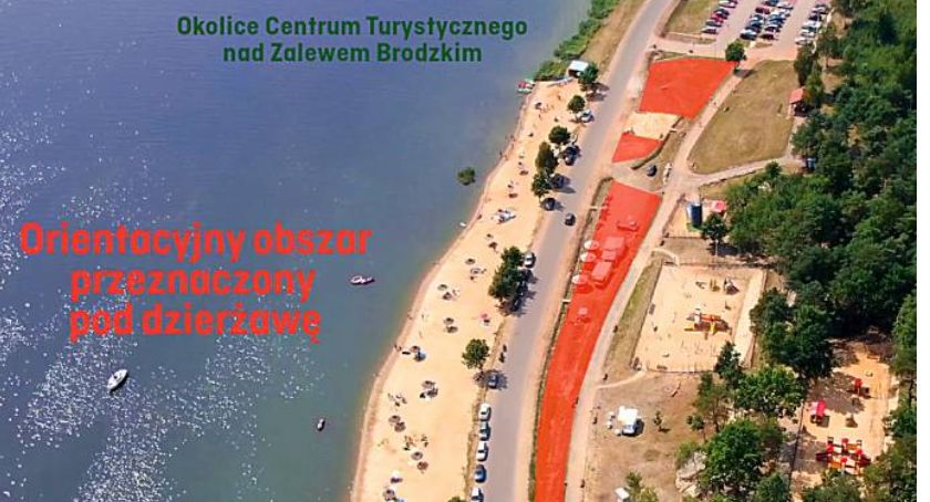 Zalew brodzki. Można wydzierżawić działkę przy plaży