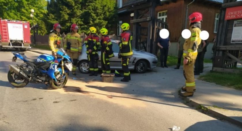 Kraksa o poranku. Ranny motocyklista