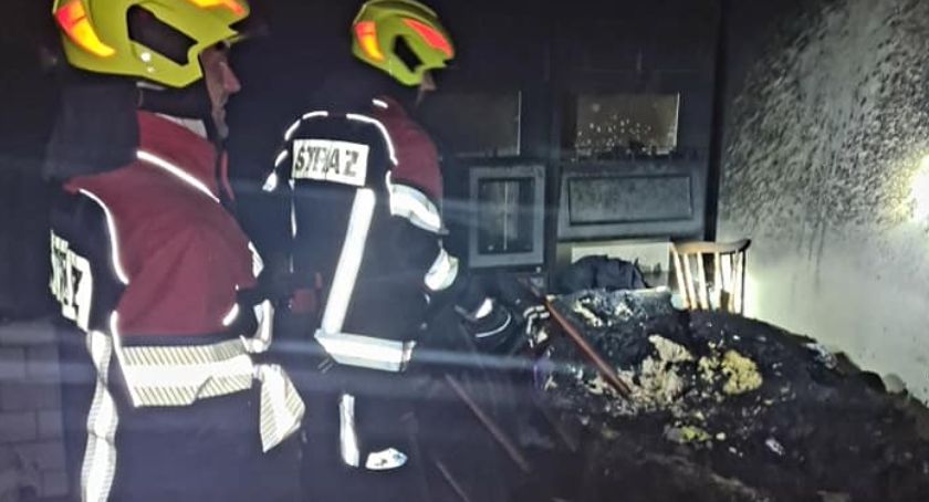  Pożar na terenie gminy Bodzentyn. Spore straty po działalności niebezpiecznego żywiołu