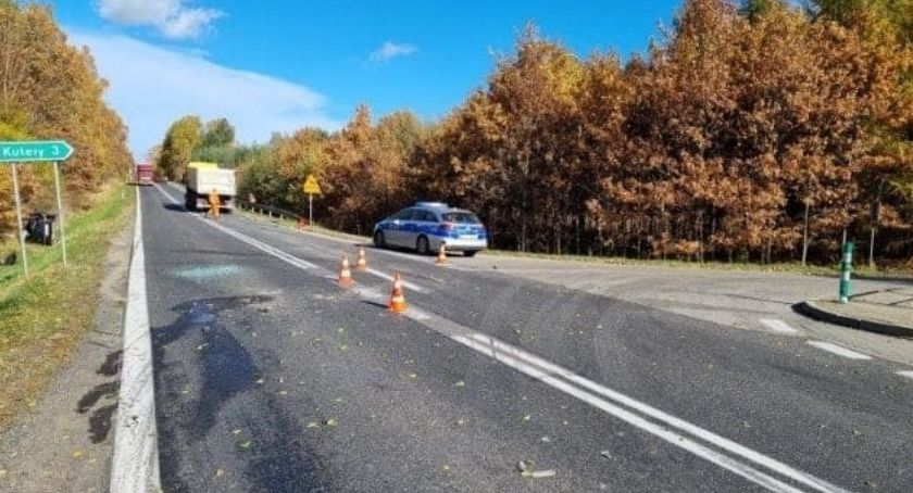 Wypadek na krajowej 