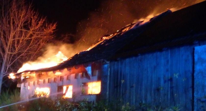  Pożar w miejscowości Wiącka. Poszkodowani już szacują straty