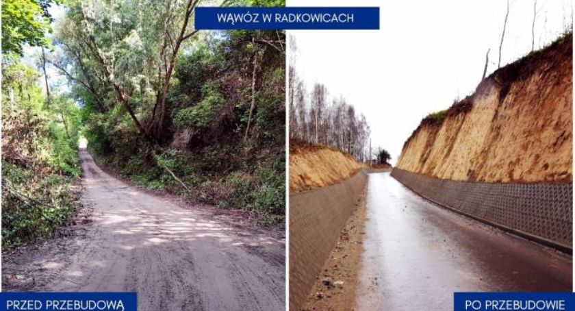 Wąwóz w Radkowicach zabezpieczony