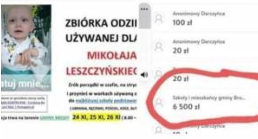  Gm. Brody. Owocna zbiórka dla Mikołaja