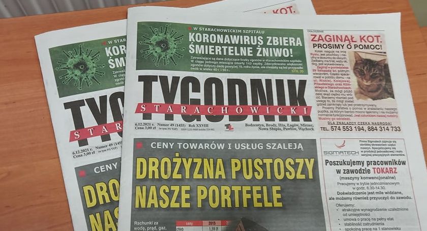 TYGODNIK Starachowicki już w kioskach i sklepach