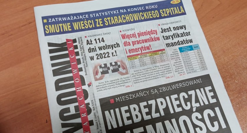 TYGODNIK Starachowcki - pierwszy numer w tym roku już w kioskach