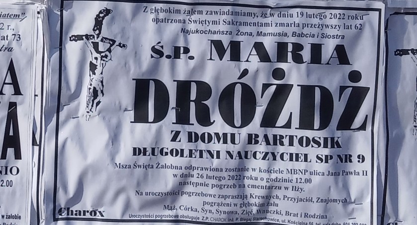 Ostatnie pożegnanie pani Marii