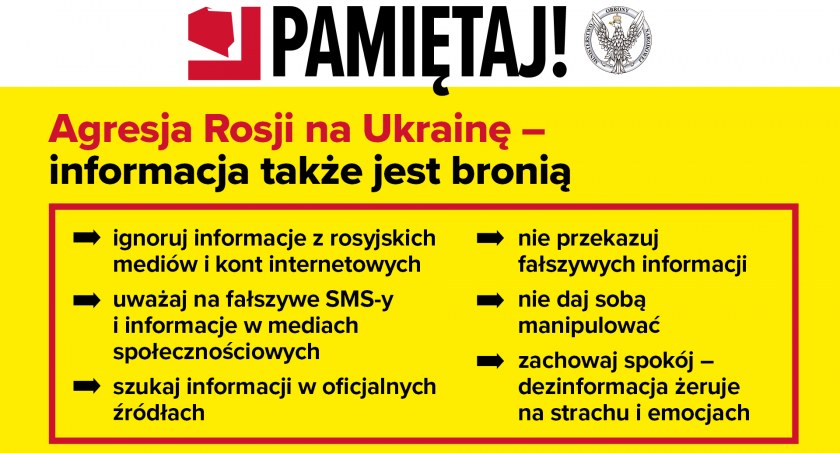Agresja Rosji na Ukrainę. Rzecznik wojewody świętokrzyskiego apeluje