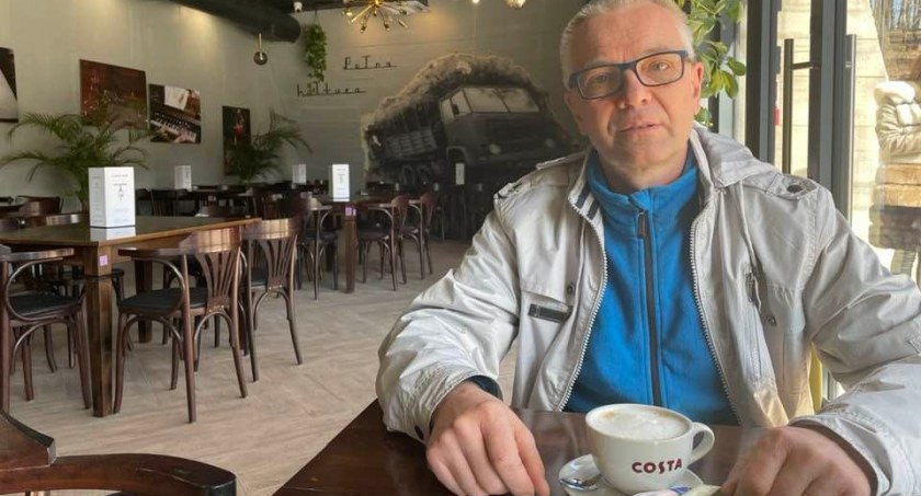 Pierwszy klient w restauracji w Parku Miejskim