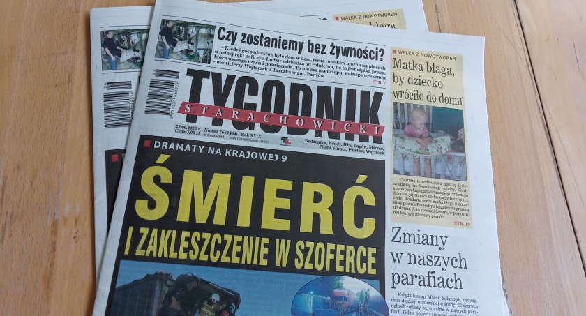 Tygodnik Starachowicki ma dla Was nowe informacje na nowy tydzień
