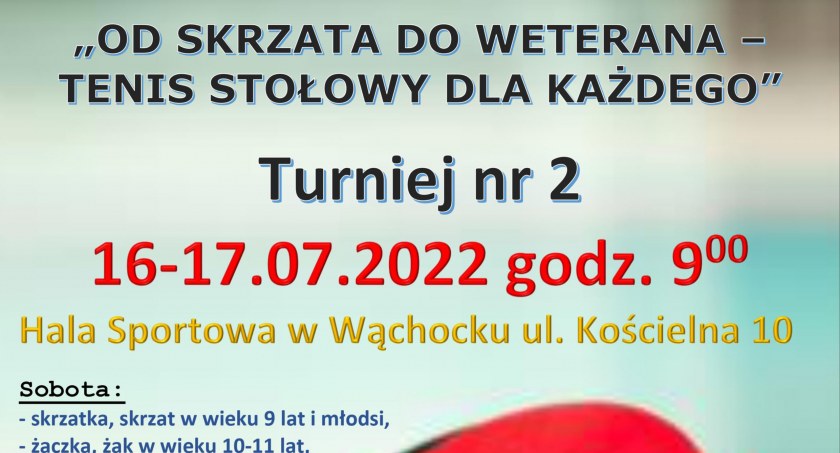 Tenisowe święto w gminie Wąchock. Prezes Robert Janus zaprasza
