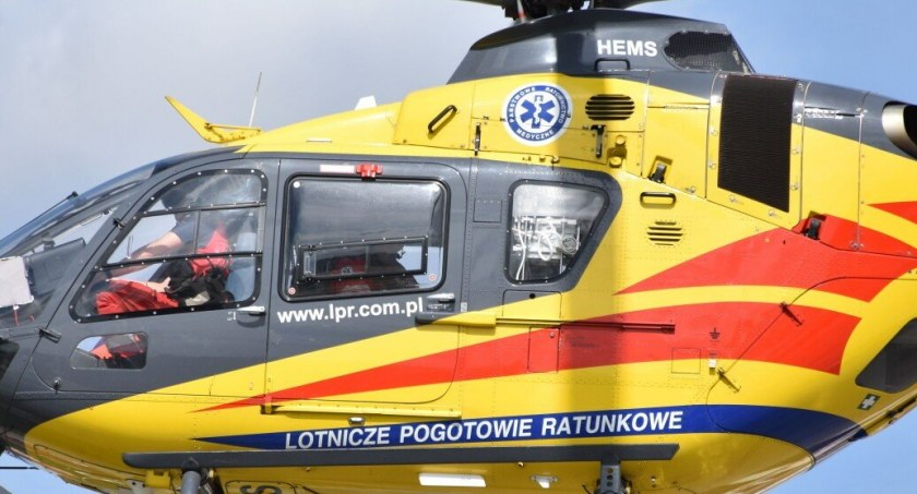 Tragedia w Tarczku. Na ratunek ruszył śmigłowiec lotniczego pogotowia ratunkowego