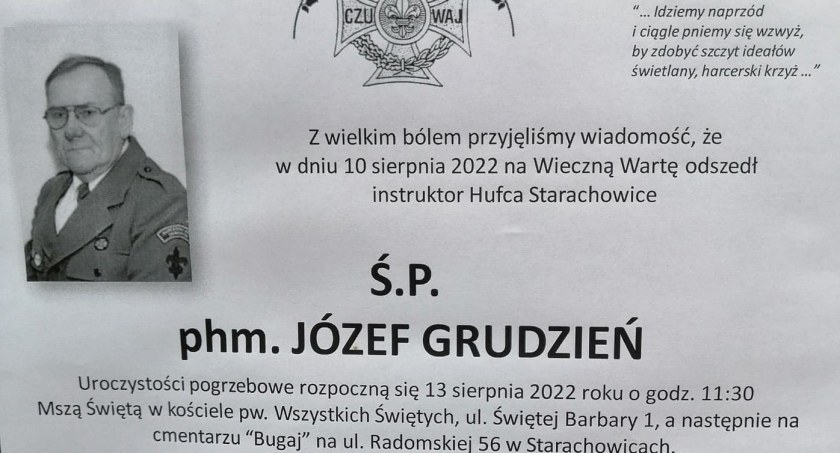Odszedł na wieczną wartę