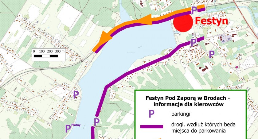 Festyn pod Zaporą w Brodach i organizacja ruchu na drogach