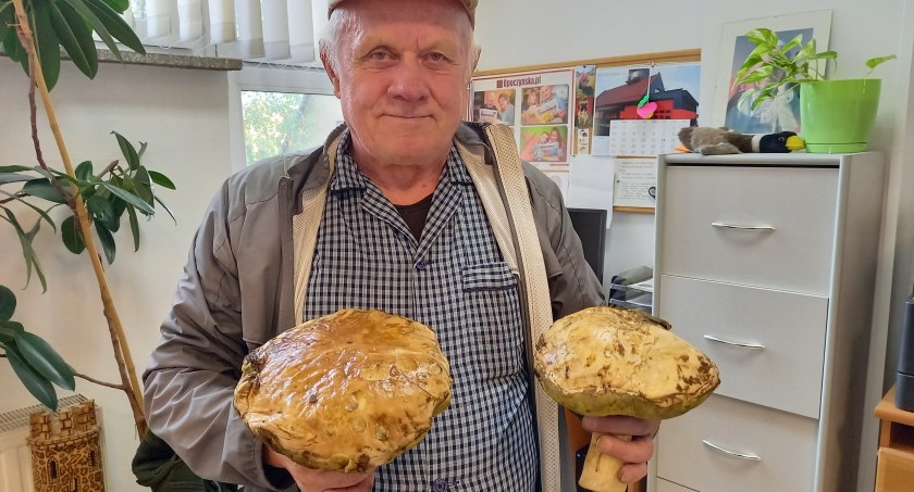 W trakcie piątkowego grzybobrania. Takie okazy w naszych lasach