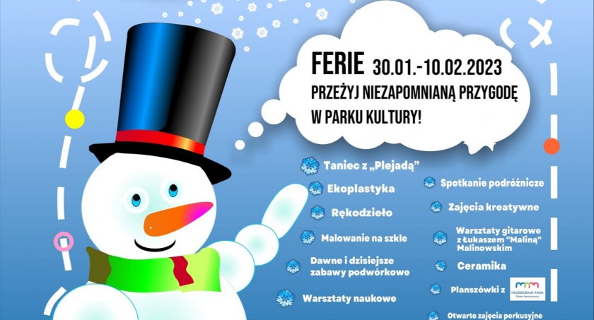 MIEJSKA PRZYGODA, czyli ferie zimowe z Parkiem Kultury!