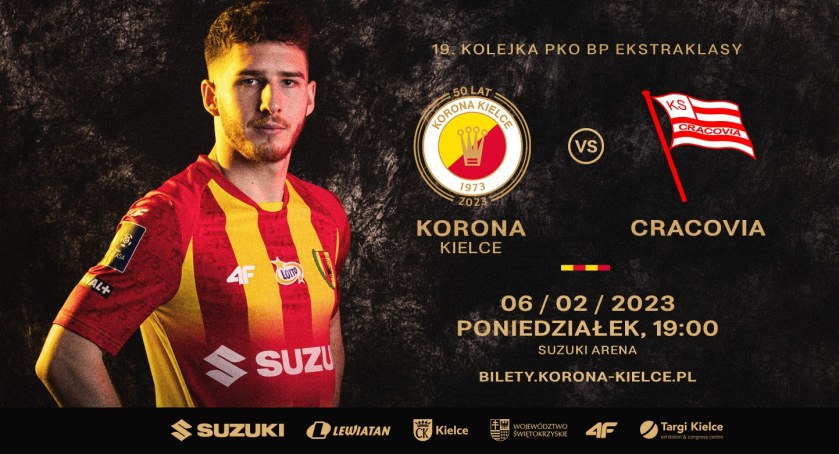 Tego wydarzenia z pewnością nie można przegapić. 6 lutego mecz Korona Kielce – Cracovia Kraków