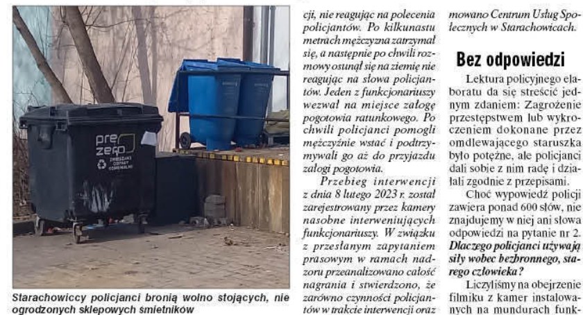 Senior zarzuca policji przestępstwo. Czy prokuratura zgodzi się z 84-letnim zawiadamiającym?