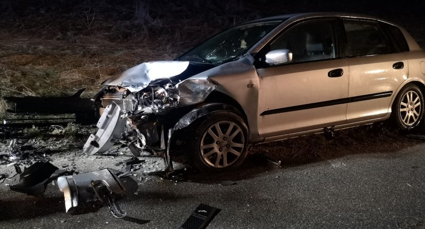 Wypadek w Rudzie. Za kierownicą pijany mężczyzna