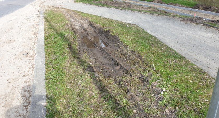 Ścieżki rowerowe a rozjeżdżone zieleńce