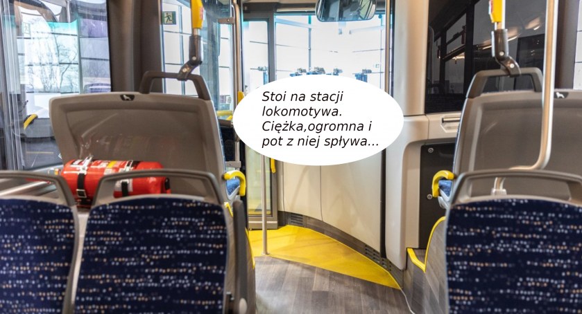 Czytanie literatury w starachowickich autobusach