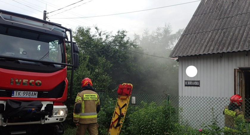 Pożar w domu w Starachowicach. W środku miała być jedna osoba