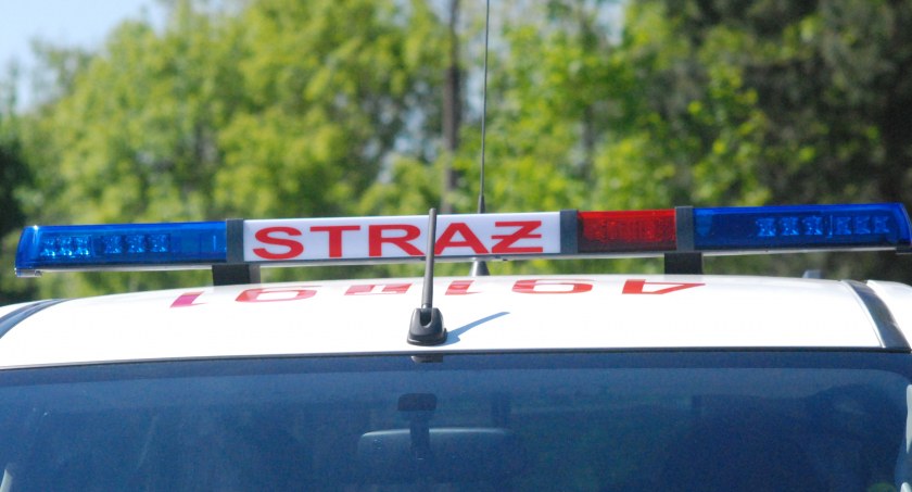 Pożar na terenie firmy Animex w Starachowicach. Na miejscu komendant starachowickiej straży i dowódca JRG