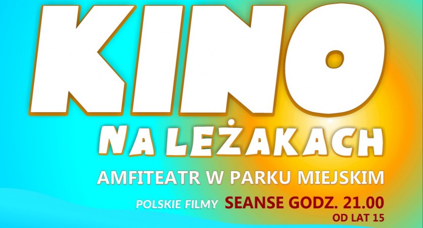 Kino na leżakach w Parku Miejskim