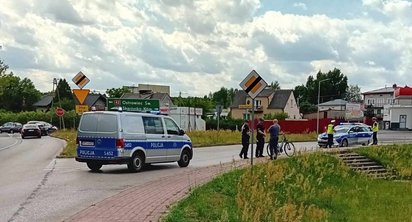 Potrącenie rowerzysty w Starachowicach