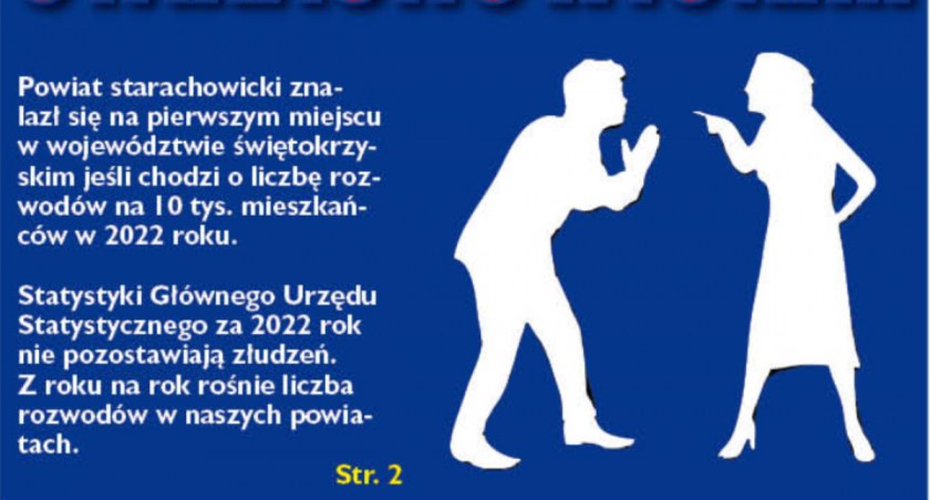 Najwięcej rozwodów w powiecie starachowickim...