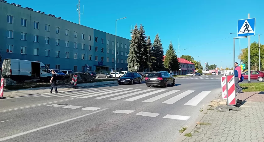 Skrzyżowanie bez sygnalizacji świetlnej w Starachowicach