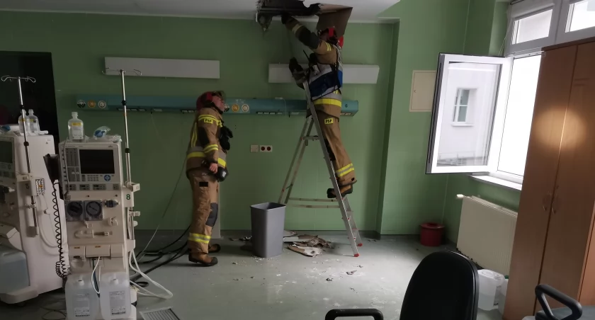 Alarm w szpitalu w Starachowicach. Pożar w pomieszczeniu SOR