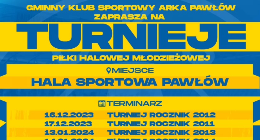 Startują turnieje Arki Pawłów. Pierwszy z nich już 16 grudnia