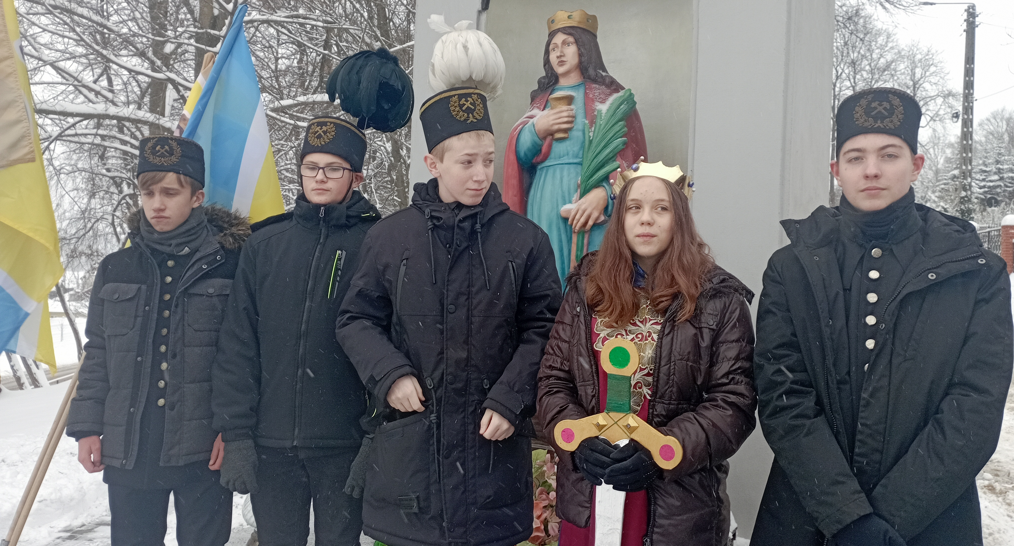 Ze Świętą Barbarą ulicami Starachowic