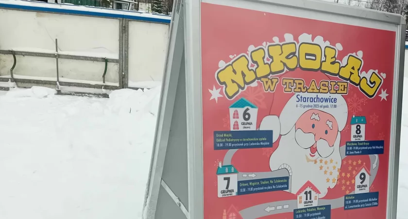 Mikołaj w trasie po Starachowicach, wiemy, gdzie i kiedy odwiedzi najmlodszych mieszkańców 