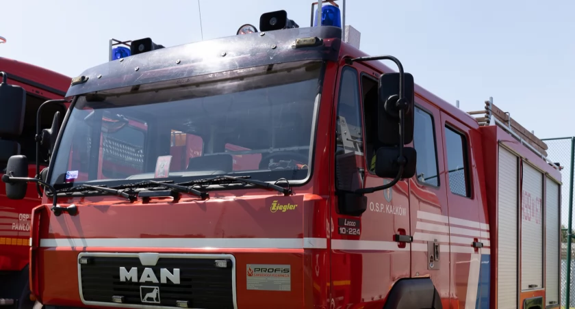 Pożar w Rzepinie Drugim. Ogień zauważono w suszarni drewna